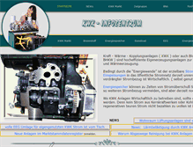 Tablet Screenshot of kwk-infozentrum.de